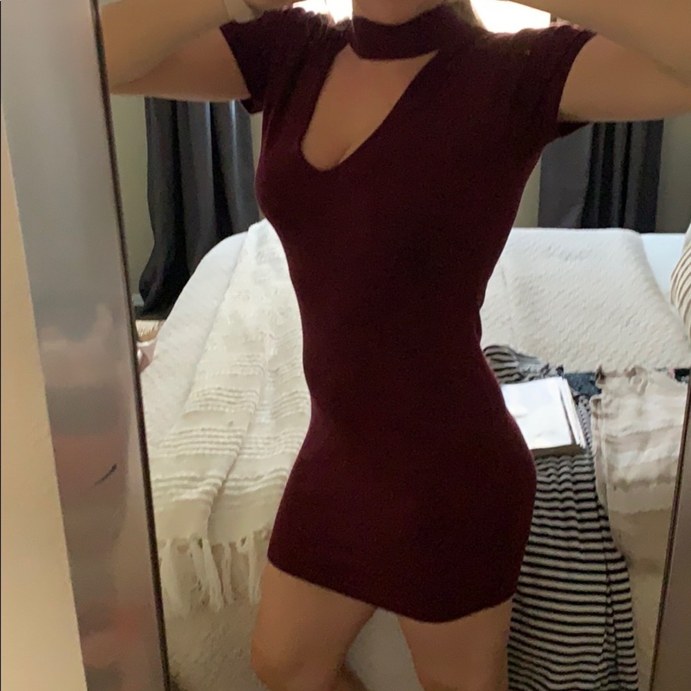 Mock Neck Sweater Dress